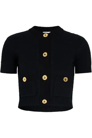 Patou Cardigan crop con lavorazione a nido d