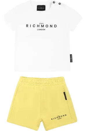 John Richmond Set T-shirt e shorts con logo