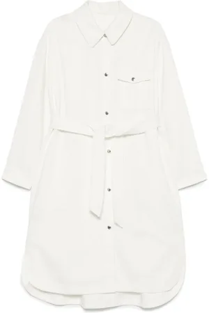 YVES SALOMON Abito midi denim