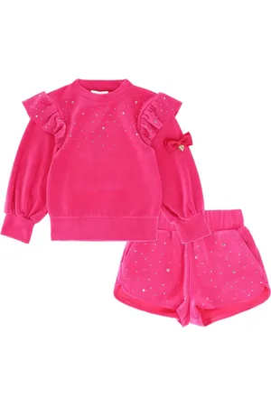 Angels Face Shorts con strass