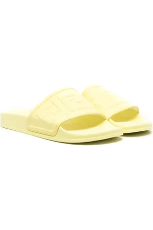 Fendi Sandali slides FF goffrati