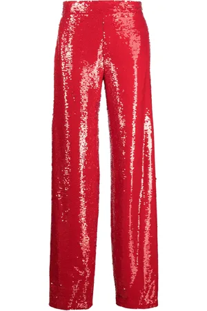 GENNY Pantaloni dritti con paillettes