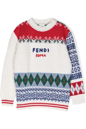 Fendi Maglione girocollo con ricamo