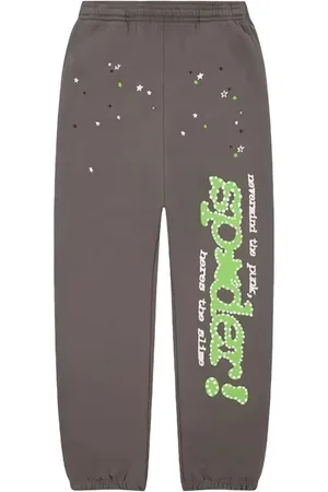 Sp5der Pantaloni sportivi Star Web "Grey/Green"