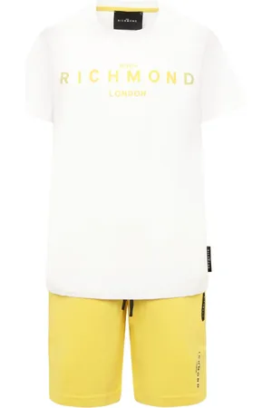 John Richmond Set T-shirt e shorts con logo