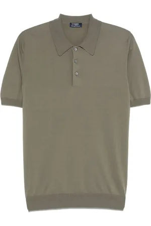 BARBA Polo in cotone con ricamo logo
