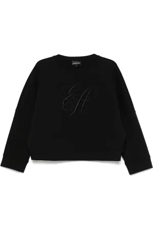 Emporio Armani Felpa con logo ricamato
