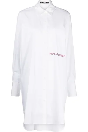 Karl Lagerfeld Chemisier con logo goffrato