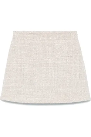 THEORY Minigonna svasata in tweed