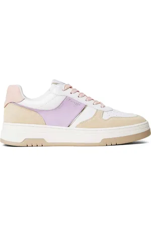 Twin-Set Sneakers in pelle con design color-block