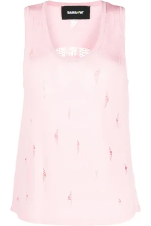 BARROW Top smanicato con effetto vissuto