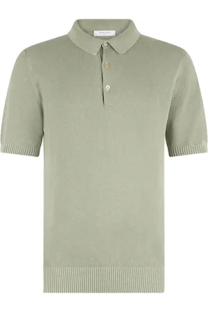 Boglioli Polo in cotone con ricamo logo