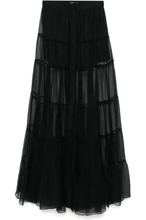 AMEN Gonna lunga in chiffon di seta