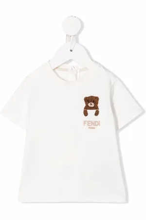 Fendi T-shirt Teddy Bear con ricamo