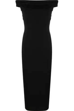 Reformation Abito James midi con spalle scoperte