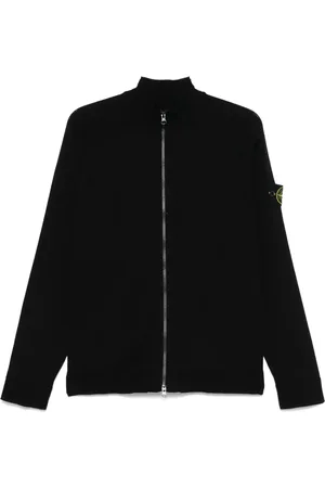 Stone Island Cardigan con applicazione Compass