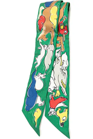Hermès Foulard Twilly Mille et un lapins in seta XX secolo