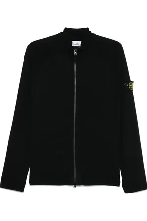 Stone Island Cardigan con applicazione Compass