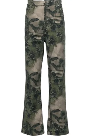 Roberto Cavalli Jeans dritti con stampa camouflage