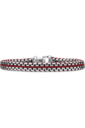 David Yurman Bracciale Woven Box Chain in sterling (10mm)