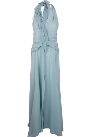 BLUMARINE Abito lungo con scollo all