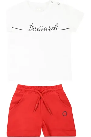 Trussardi Set top e shorts con logo