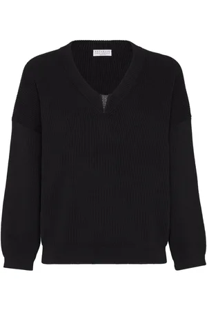 Brunello Cucinelli Maglione con dettaglio Monili