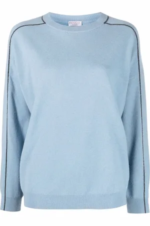 Brunello Cucinelli Maglione con bordo Monili