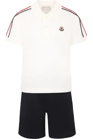 Moncler Set polo e shorts con logo