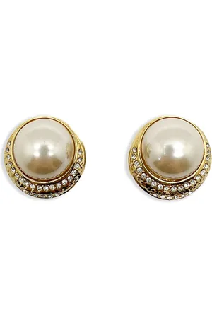 JENNIFER GIBSON JEWELLERY Orecchini a clip Grand Pearl Crescent anni 