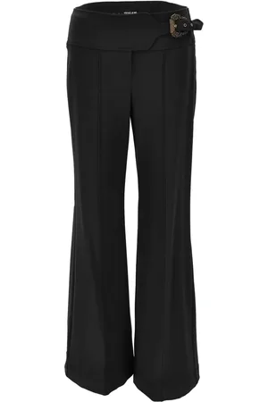 VERSACE Pantaloni svasati con cintura