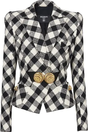 Balmain Giacca Vichy