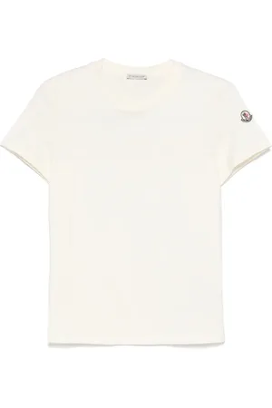 Moncler T-shirt in cotone con ricamo