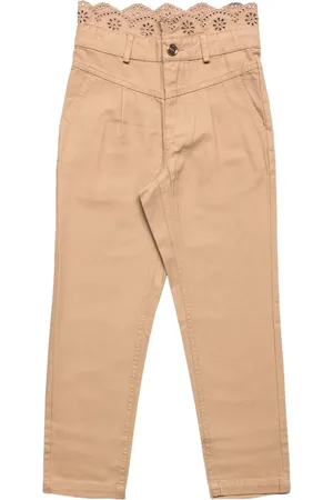Twin-Set Pantaloni con orlo a smerlo
