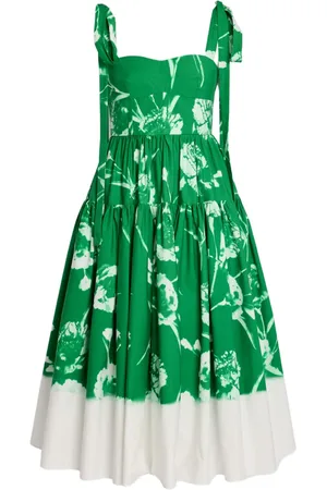 Erdem Abito midi con stampa a fiori