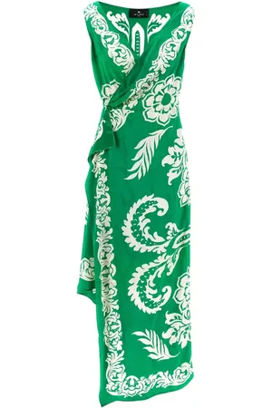 Etro Abito midi con stampa a fiori
