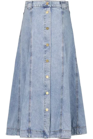 ZIMMERMANN Gonna svasata denim