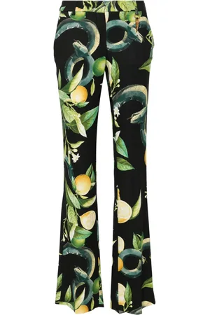 Roberto Cavalli Pantaloni sartoriali con stampa