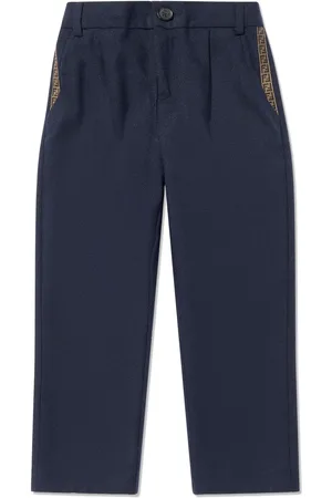 Fendi Pantaloni con ricamo FF