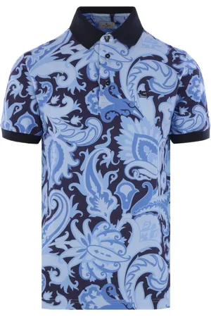 Etro Polo in cotone con ricamo logo