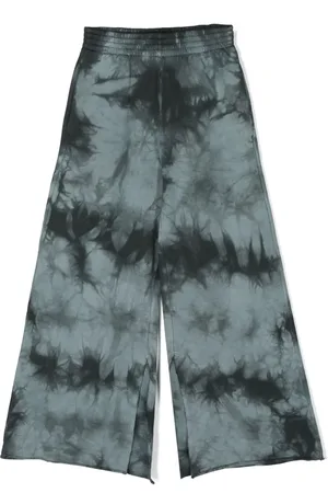 Maison Margiela Pantaloni a gamba ampia con fantasia tie-dye