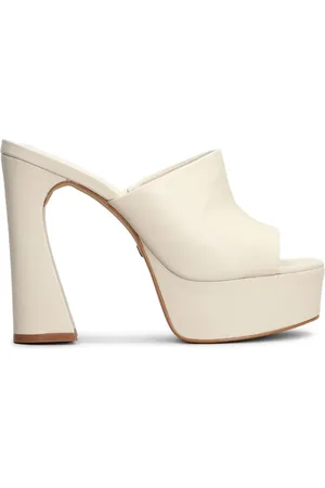 CARRANO Mules in pelle a punta aperta 125mm