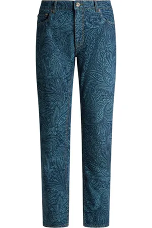 Etro Jeans dritti con effetto jacquard