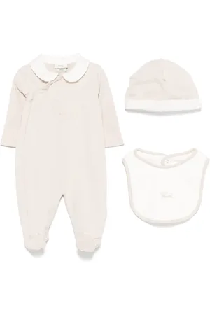 Fendi Set neonato con ricamo