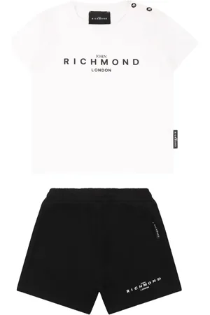 John Richmond Set T-shirt e shorts con logo