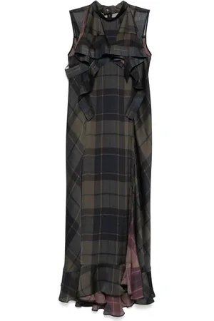 SACAI Abito a quadri