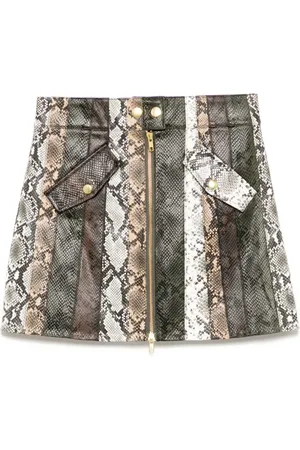 Cynthia Rowley Gonna con effetto serpente