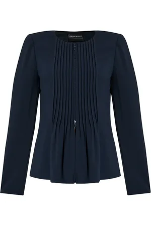 Emporio Armani Giacca aderente plissettata