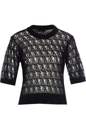 Roberto Collina T-shirt in maglia traforata