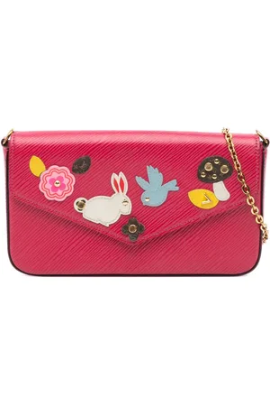 LOUIS VUITTON Borsa a tracolla Pochette Felicie in pelle con design patchwork Epi 2018